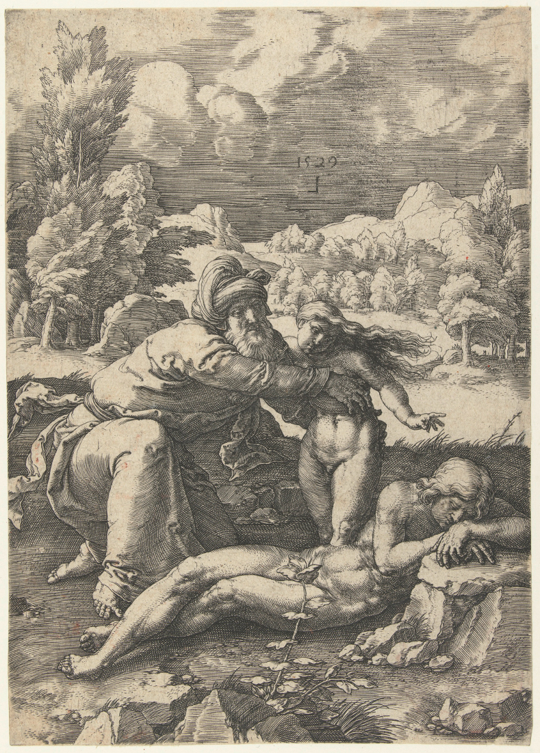 Lucas van Leyden: De schepping van Eva
