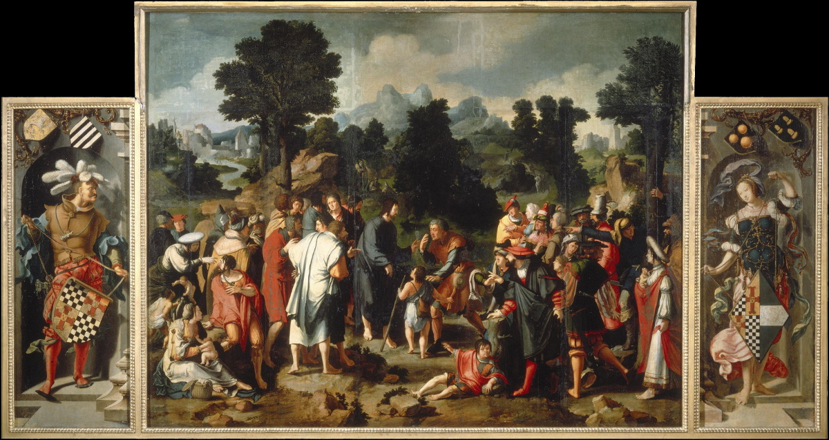 Lucas van Leyden: De genezing van de blinde van Jericho