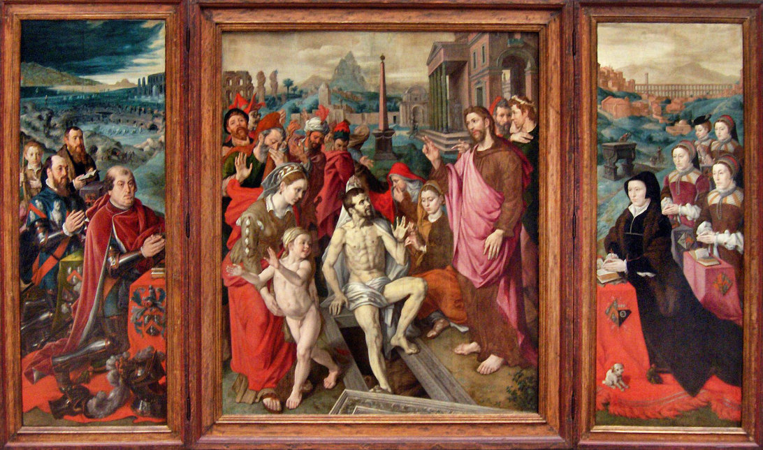Jan Cornelisz. Vermeyen: De opwekking van Lazarus