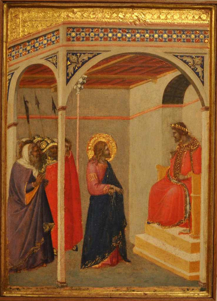 Pietro Lorenzetti: Christus voor Pilatus