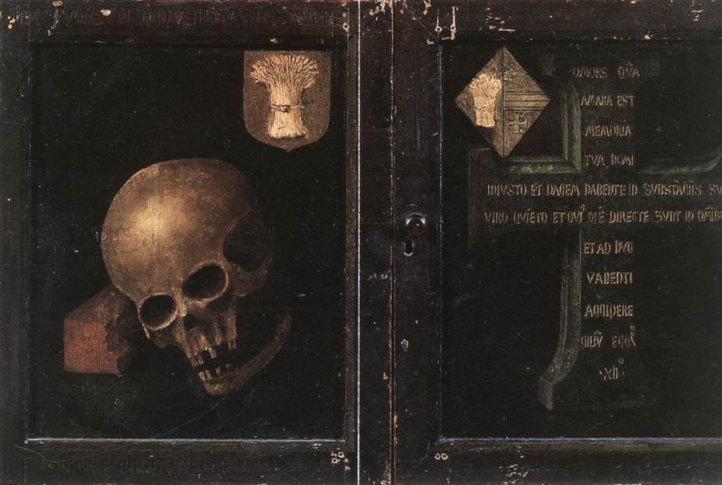 Rogier van der Weyden: Braque-drieluik, gesloten