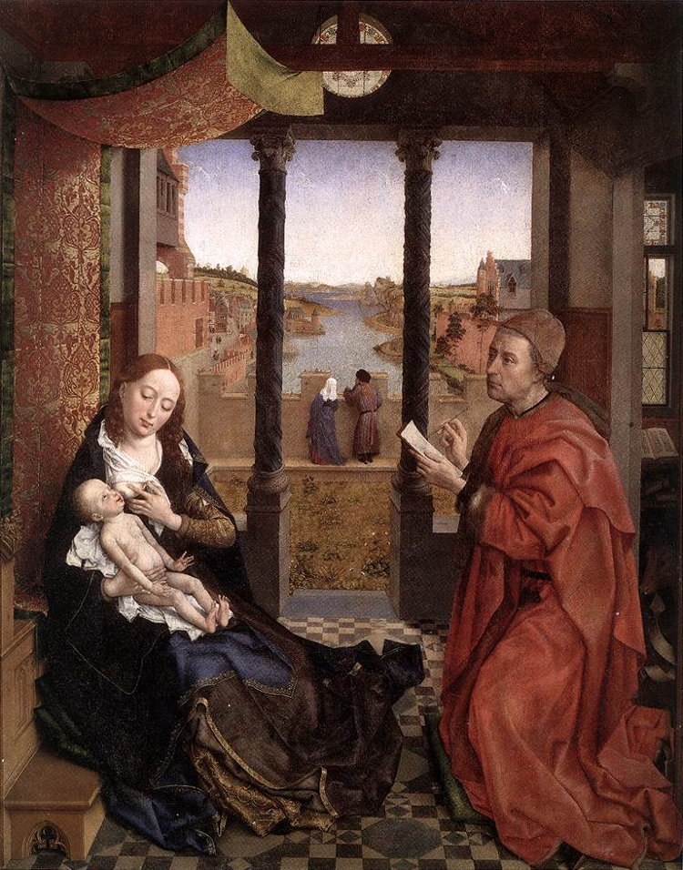 Rogier van der Weyden: Lukas schildert Maria en Jezus
