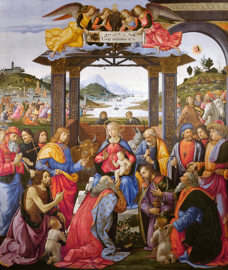 Domenico Ghirlandaio: Aanbidding der wijzen (1488)