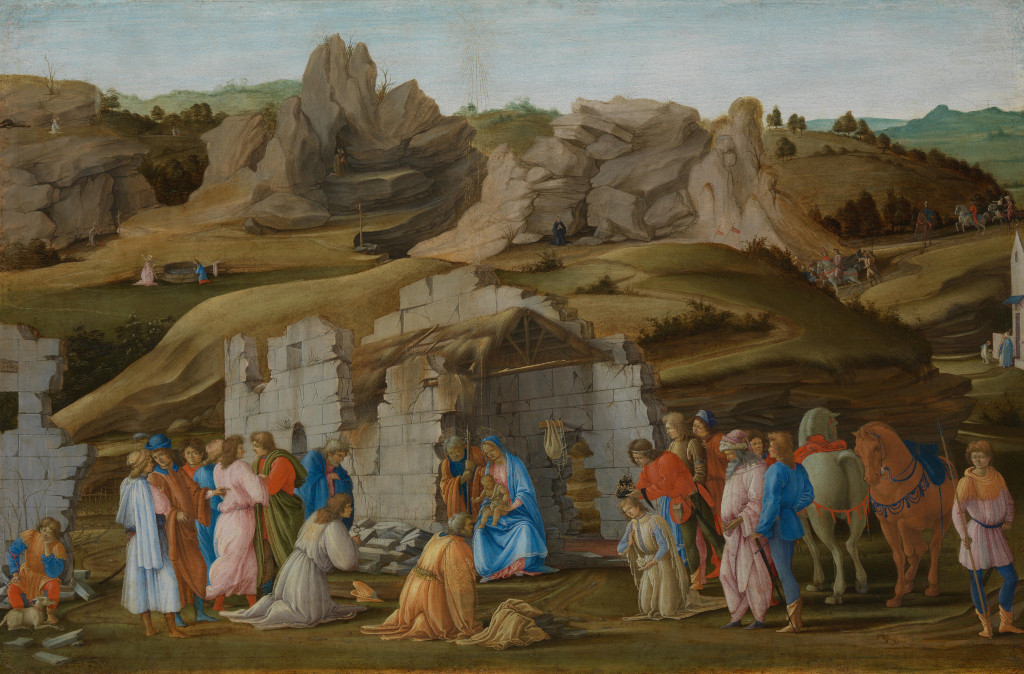 Filippino Lippi: Aanbidding der koningen (1480)