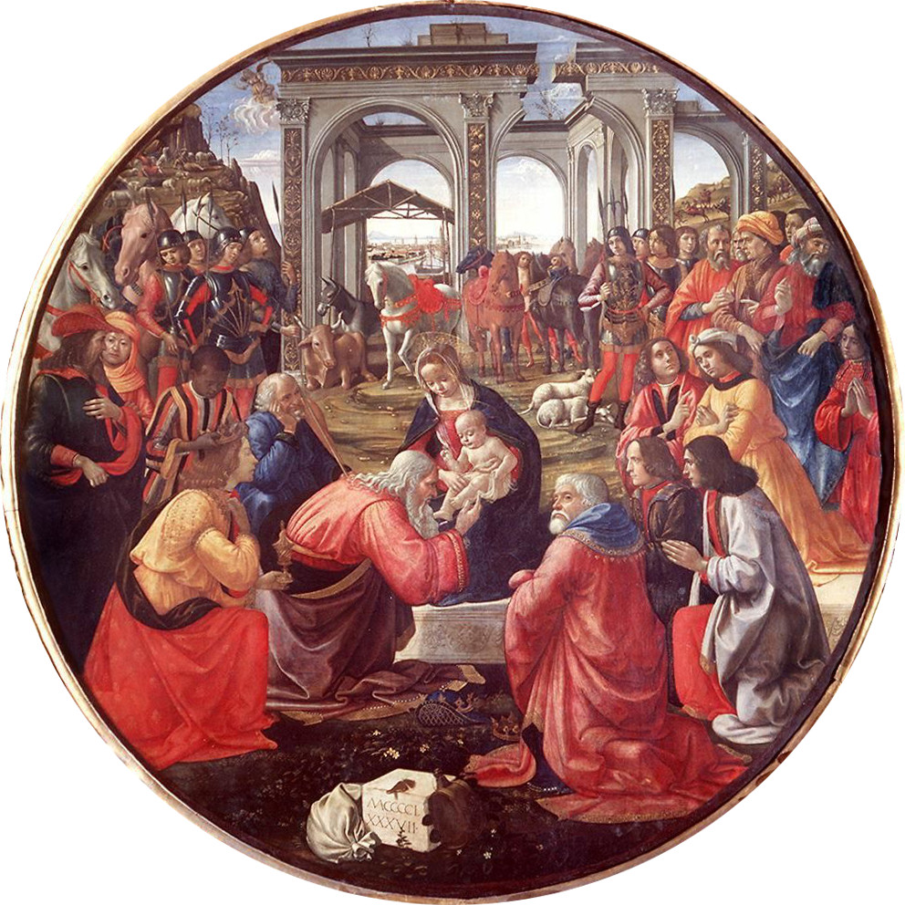 Domenico Ghirlandaio: Aanbidding der wijzen (1487)