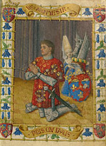 Jean Fouquet: Simon de Varie, knielend.